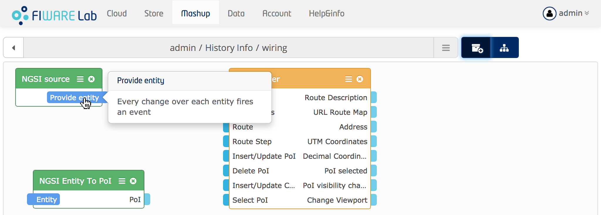 Connection recommendation over the *Provide entity* endpoint